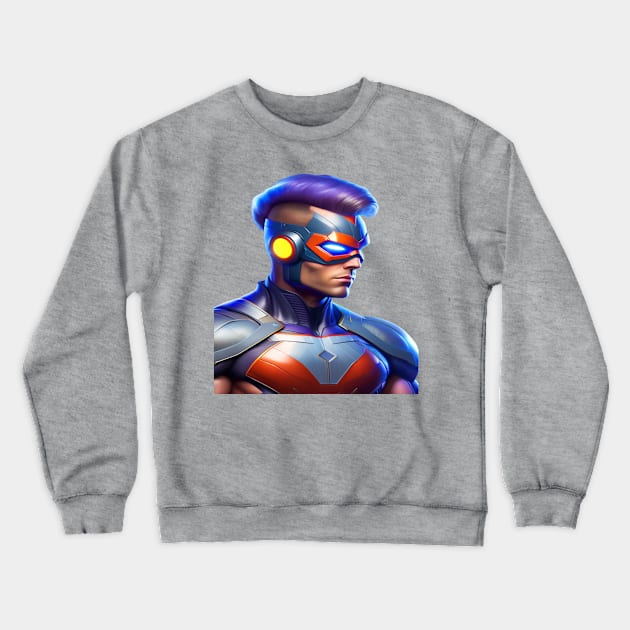 Telepathic Warrior: Controlling Enemies with Thoughts Crewneck Sweatshirt by Bharat Parv